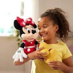 Disney Store Peluche Minnie Mouse Rouge De Taille Moyenne