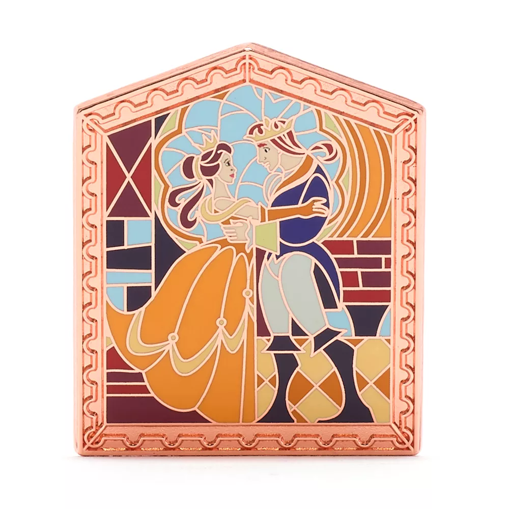 Disney Store Ensemble De Pin's Mystère La Belle Et La Bête Windows Of Love – Image 2