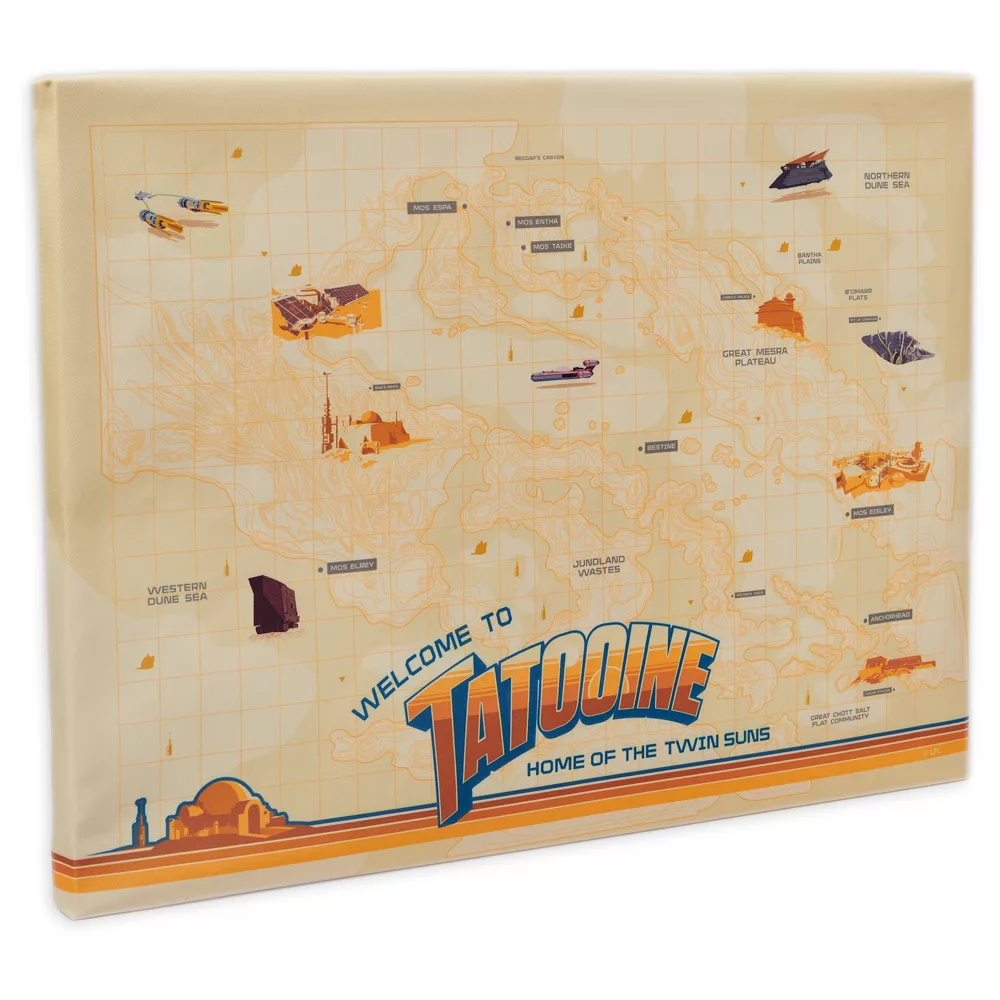 Disney Store Ensemble Carte Et Pin's Star Wars Planets Tatooine En édition Limitée – Image 2