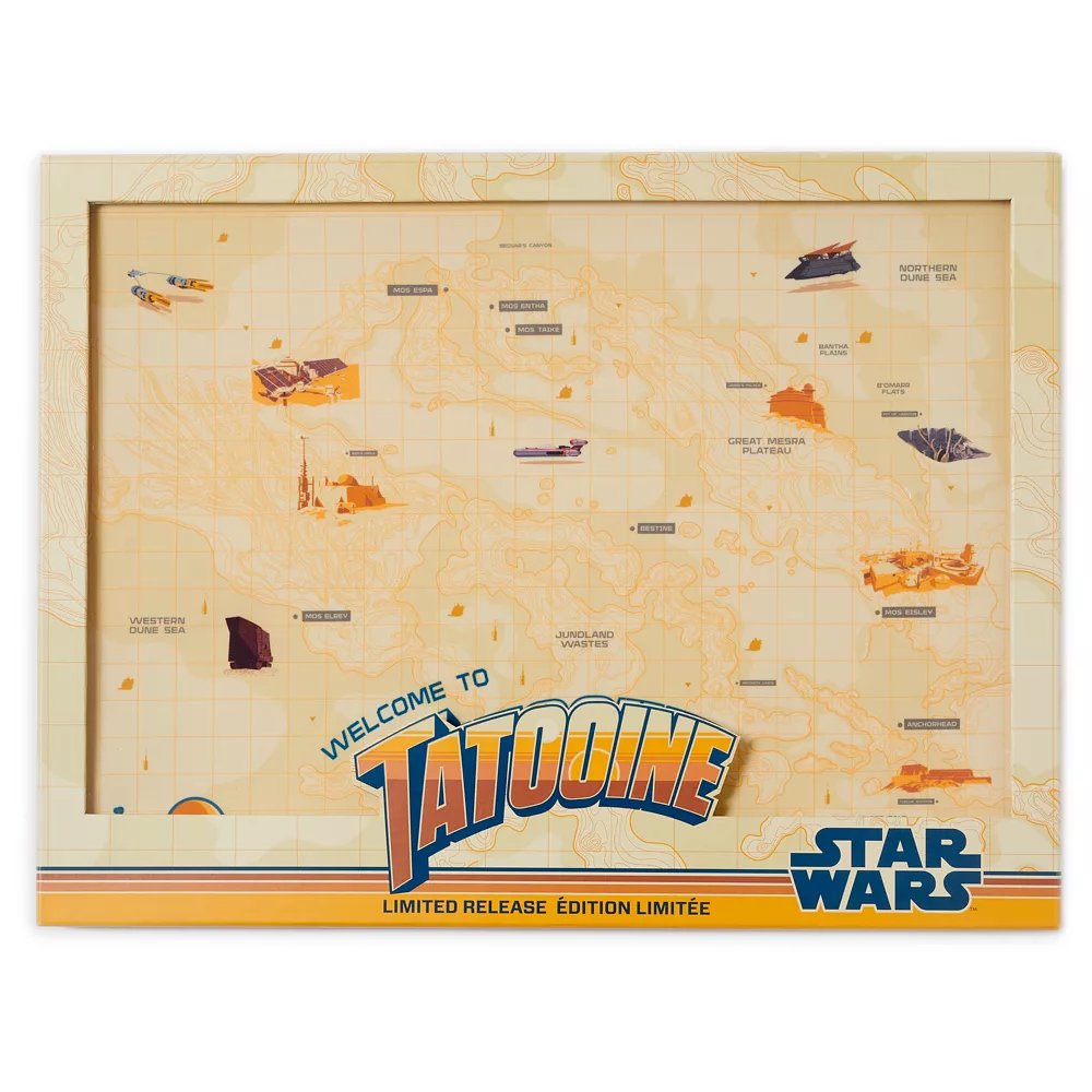 Disney Store Ensemble Carte Et Pin's Star Wars Planets Tatooine En édition Limitée – Image 3